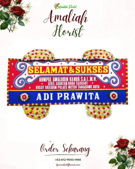 Papan Bunga Ucapan Selamat Padaasih